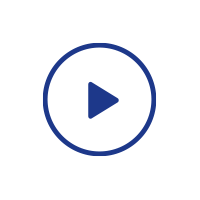 Icône de lecture bleue dans un cercle