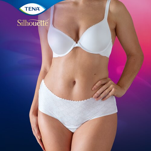 2x Brand New Tena Silhouette Underwear Low Waist Normal Medium