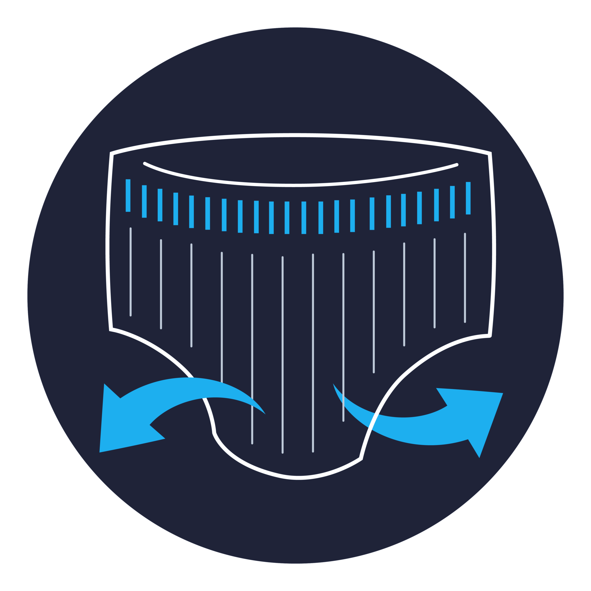 Icon for TENA's claim "Designed to look and feel like real underwear"