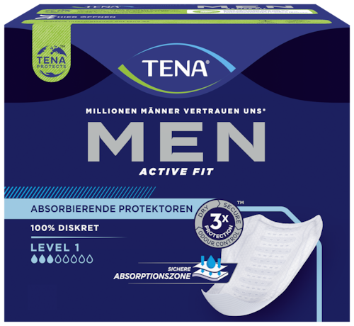 TENA Men Active Fit Absorbierende Einlage Level 1 | Inkontinenzeinlage