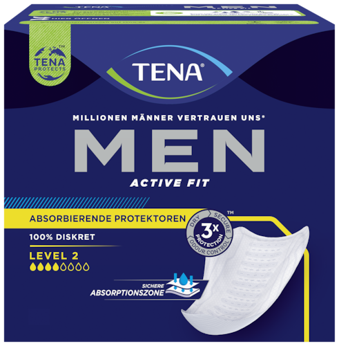 TENA Men Active Fit Absorbierende Einlage Level 2 | Inkontinenzeinlage