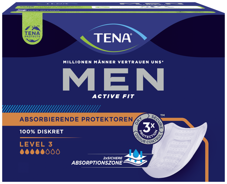 TENA Men Active Fit Absorbierende Protektoren Level 3