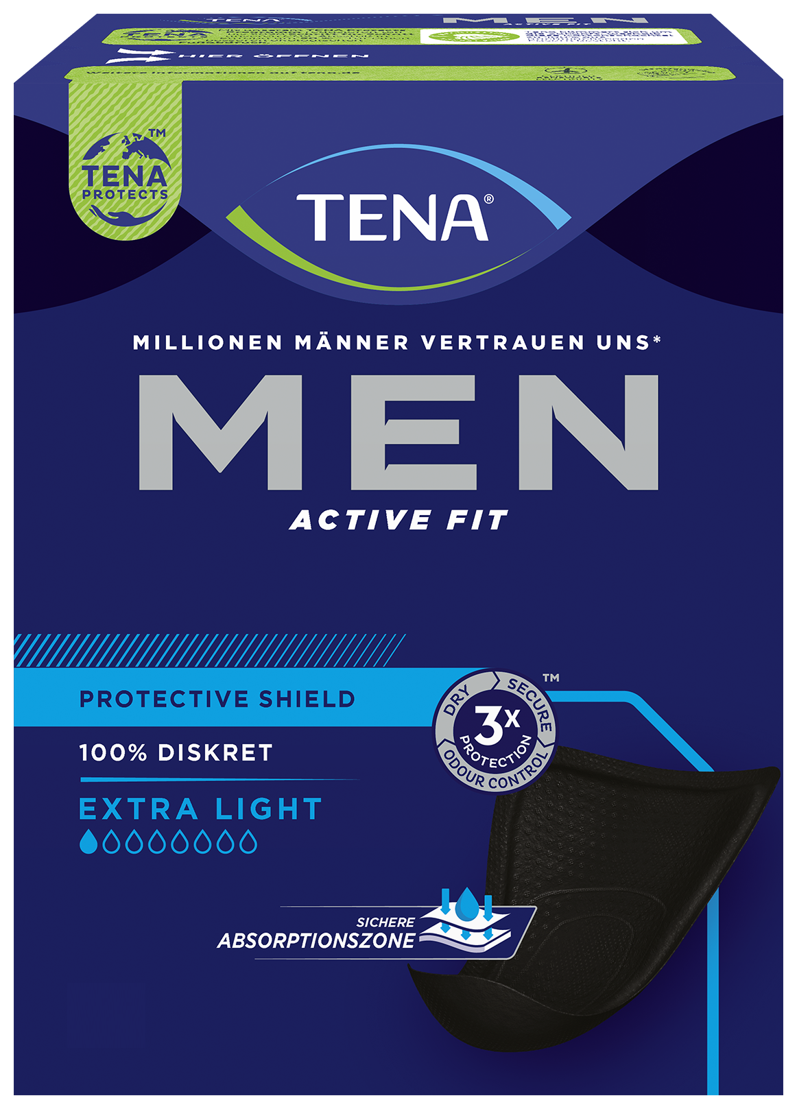 Men Active Fit 10 Units Tena Men Protective Absorbent Kit +