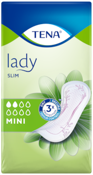 TENA Lady Slim Mini  Dyskretne i niezawodne specjalistyczne podpaski na lekkie nietrzymanie moczu 