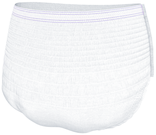TENA ProSkin Pants Night zapewniają większą chłonność z tyłu