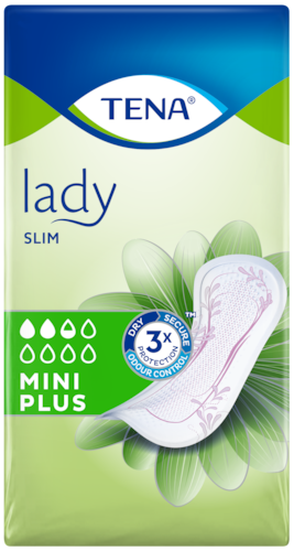 TENA Lady Slim Mini Plus  Dyskretne i niezawodne podpaski na nietrzymanie moczu dla kobiet