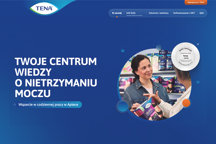Ekran startowy portalu TENAAptecznie