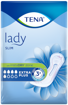 TENA Lady Slim Extra Plus | Absorbant pentru controlul incontinenței pentru femei cu absorbție instantă