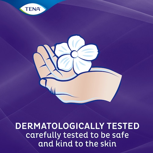 Chiloții TENA Pants sunt testați dermatologic pentru a vă asigura că sunt delicați cu pielea