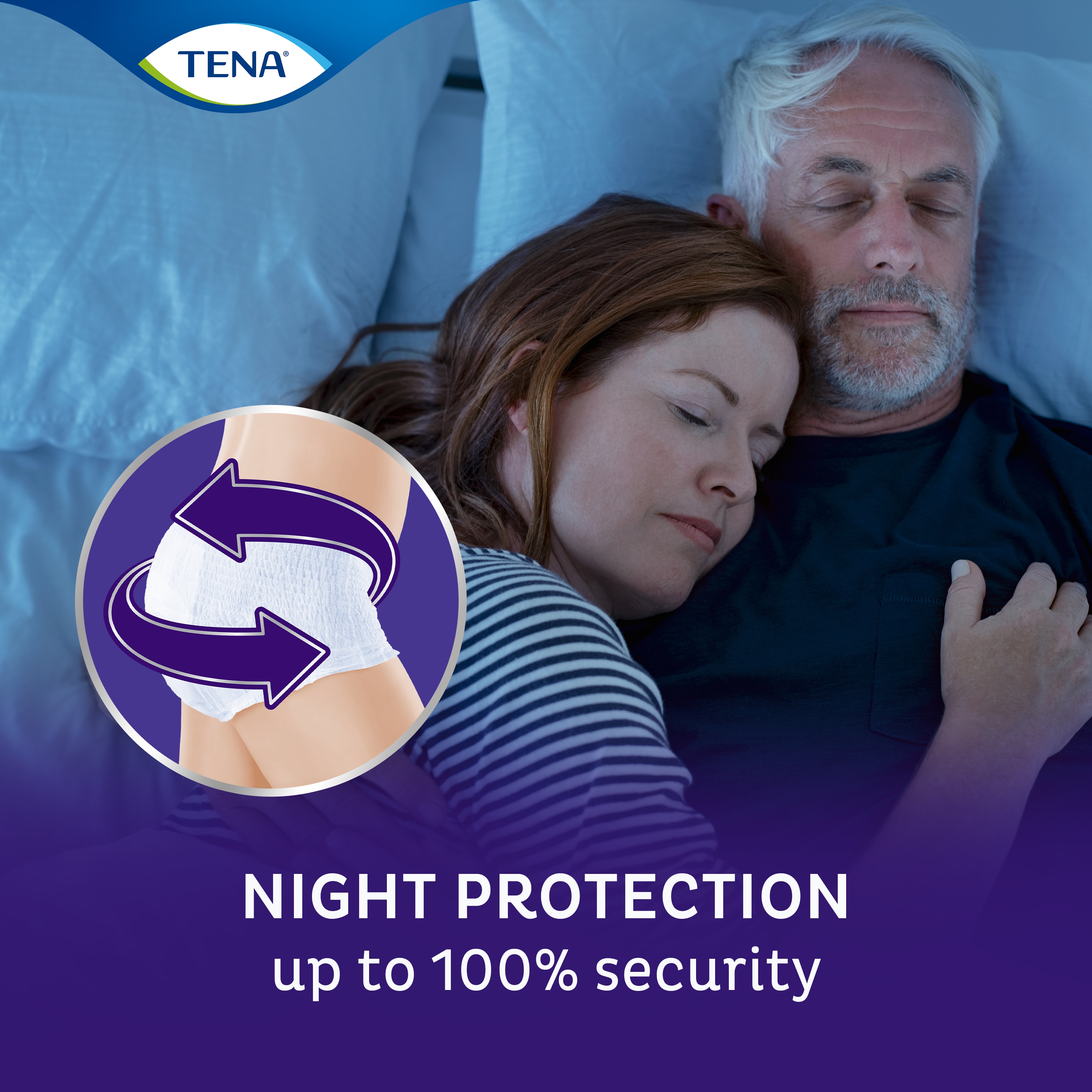 TENA Pants Night - protection with up to 100% security for a good night's sleep