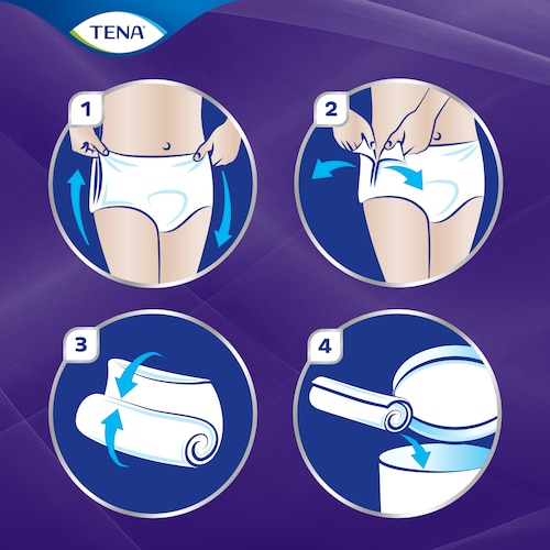 TENA Pants Night - Meilleure façon d’utiliser le sous-vêtement absorbant TENA Pants Night