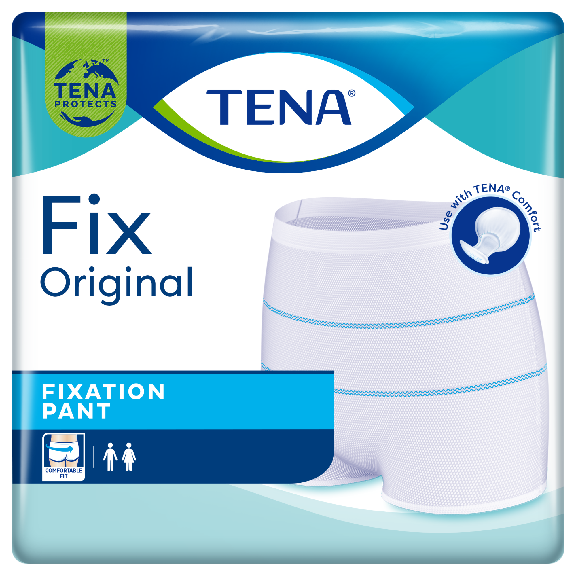 TENA Fix Original | Perive inkontinencijske gaćice za držanje velikih uložaka dizajna prilagođenog za oba spola