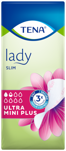 TENA Lady Slim Ultra Mini Plus Specjalistyczna wkładka na kropelkowe nietrzymanie moczu