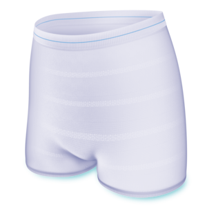 Měkké a pohodlné fixační kalhotky TENA Fix lze prát a používat opakovaně