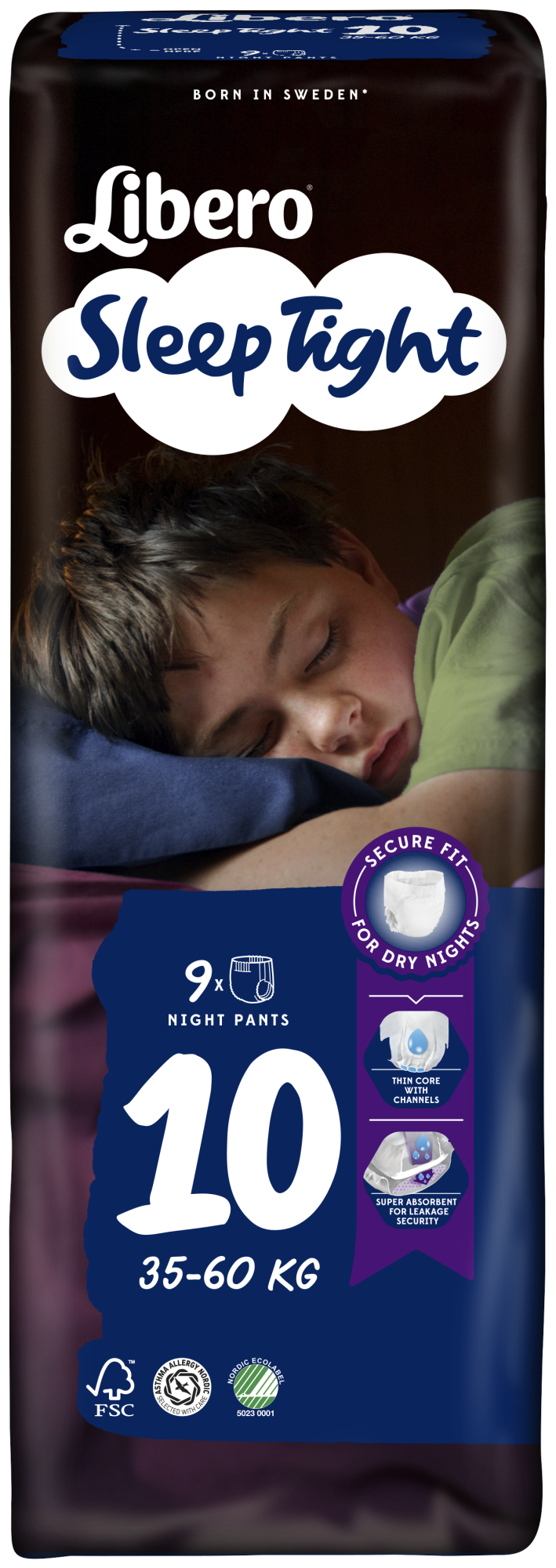Libero SleepTight 10 - Bukseble til børn mellem 35-60 kg