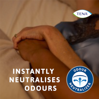 TENA ProSkin Pants Night, maksimum gizlilik için kötü kokuları anında etkisiz hale getirir