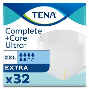 Pack shot of TENA Complete +Care Ultra briefs
