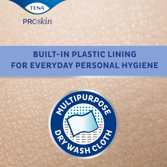 Muovivuorattu TENA ProSkin Pesukintaat – hellävarainen ja kätevä päivittäiseen henkilökohtaisen hygienian hoitoon