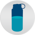 Illustration of a water bottle