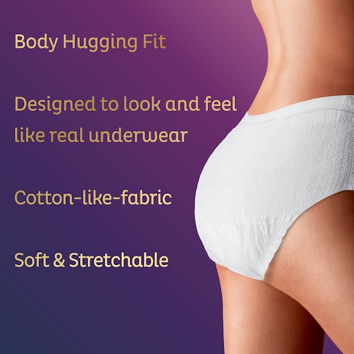 Shhh Women's Seamless Washable Incontinence Underwear
