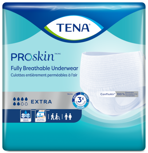 TENA ProSkin Extra Breathable incontinence Underwear with Triple Protection