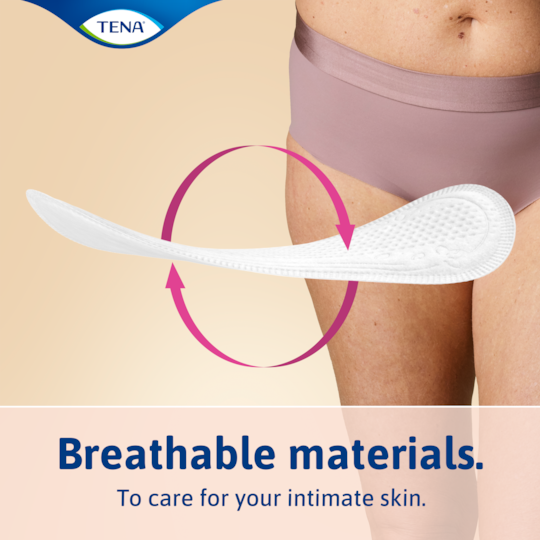 TENA lights bladder weakness liners are breathable
