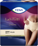 TENA Lady Pants Plus High Waist Crème - women´s incontinence underwear in chic crème colour