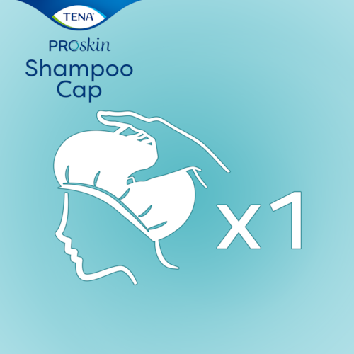Vlhčená Mycí čepice na vlasy TENA Shampoo Cap – v praktickém balení po jedné