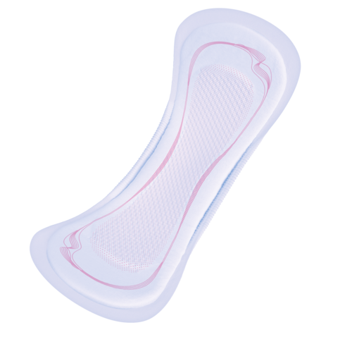 La compresa para la incontinencia TENA Lady Normal, con suaves elásticos laterales, proporciona confort y protección frente a las pérdidas de orina