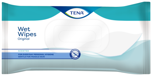 TENA Wet Wipes Original mitrās salvetes | Aromatizētās