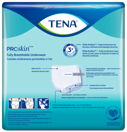 TENA Pro Skin Pants Super Large 4 Packs Of 12 Incontinence - 48