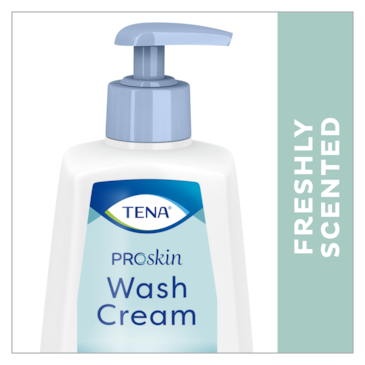 TENA ProSkin Wash Cream – skånsom vaskekrem med frisk duft for daglig hygiene i inkontinenspleie