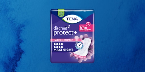 TENA's Night pads are designed to give you a good night's sleep.