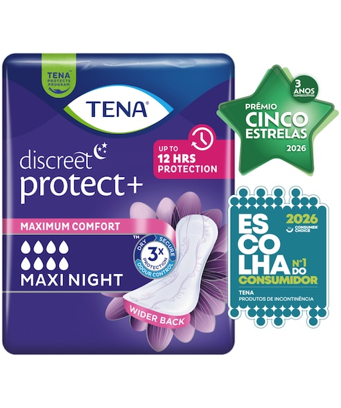 TENA Discreet Protect+ Maxi Night | Penso para incontinência