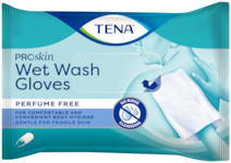 TENA ProSkin Wet Wash Gloves | parfümfreier Reinigungshandschuh