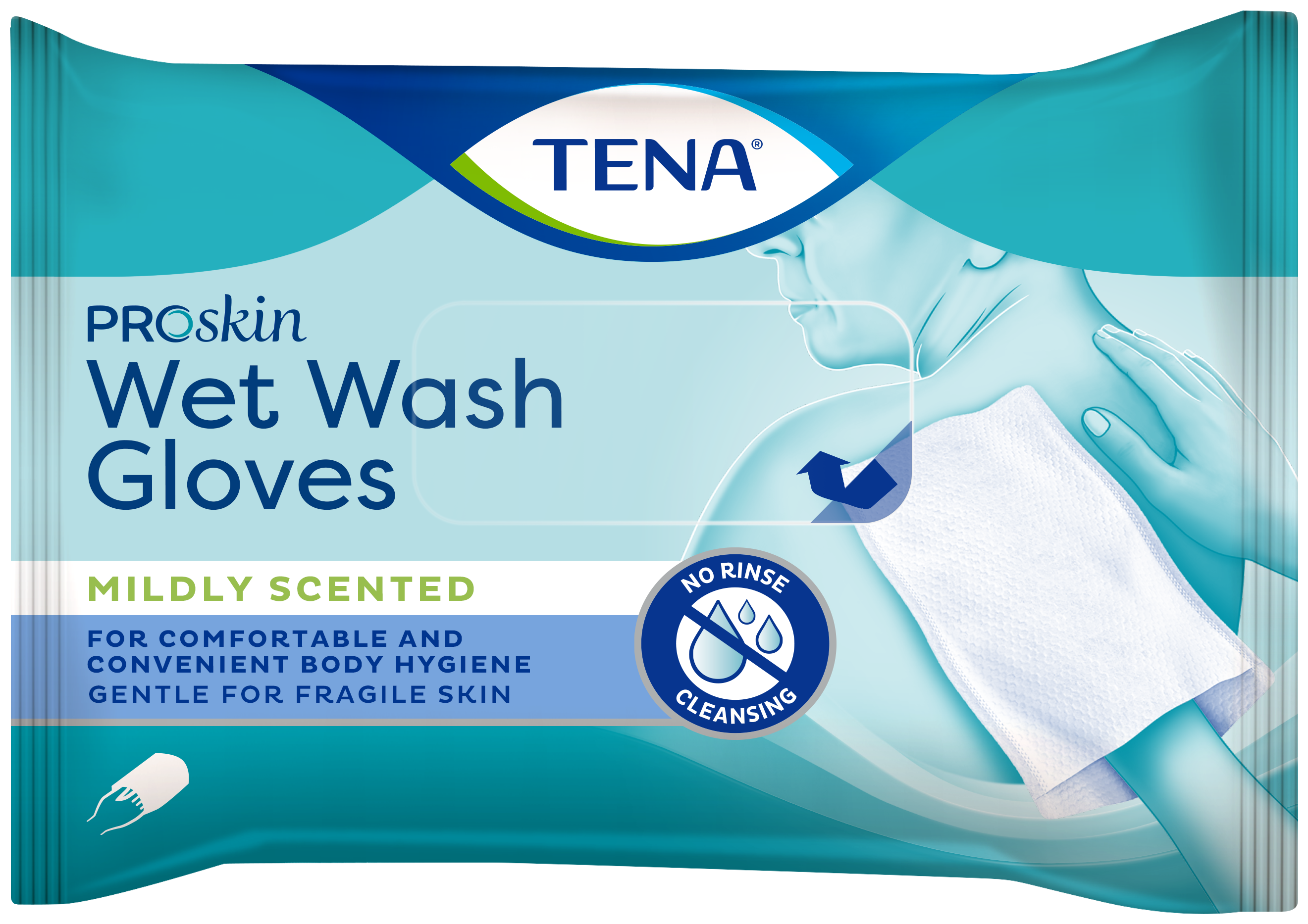 TENA ProSkin Tvätthandske | Tvätthandske med mild doft