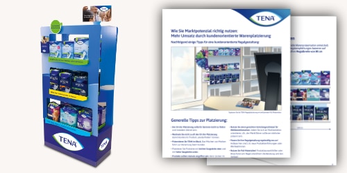 Abbildung von TENA PoS-Materialien