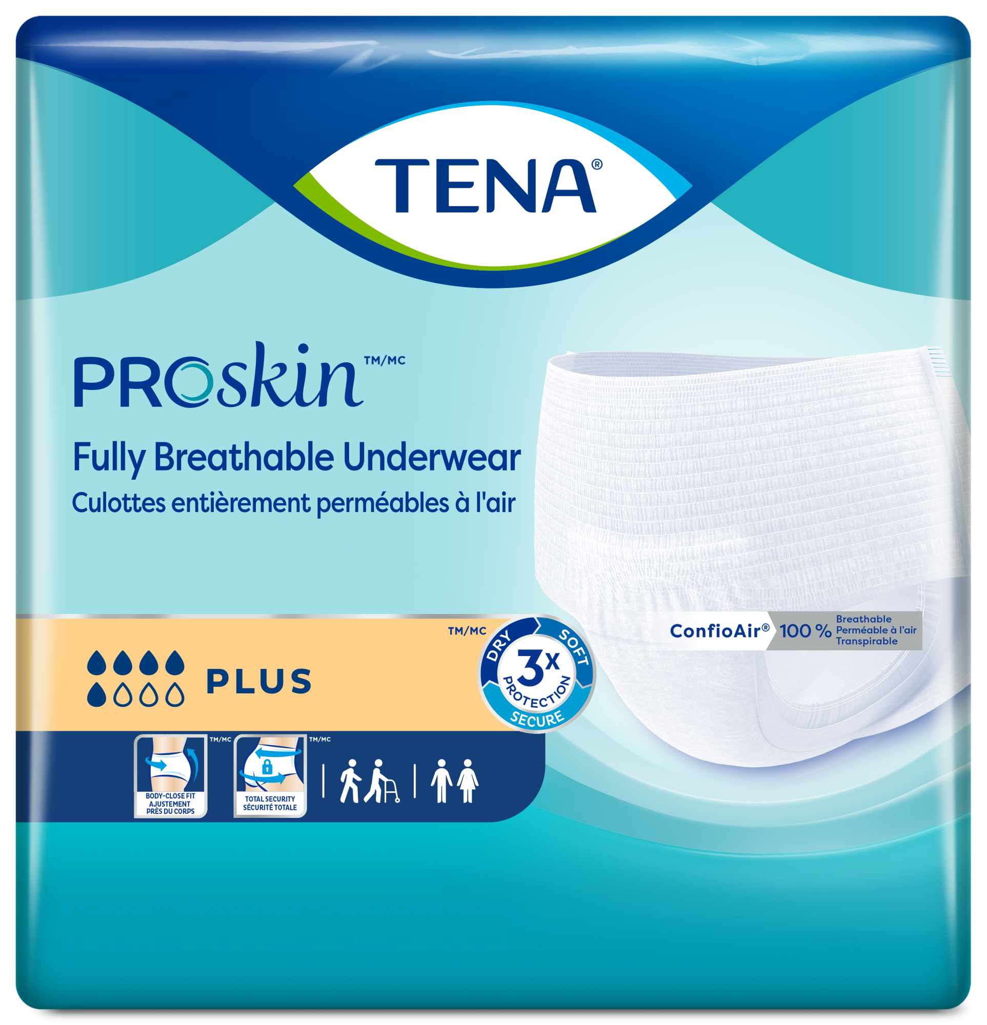 TENA ProSkin™ Plus Underwear | Fully Breathable 