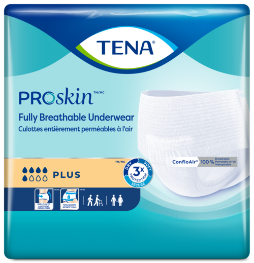 TENA ProSkin Plus | Fully breathable incontinence underwear