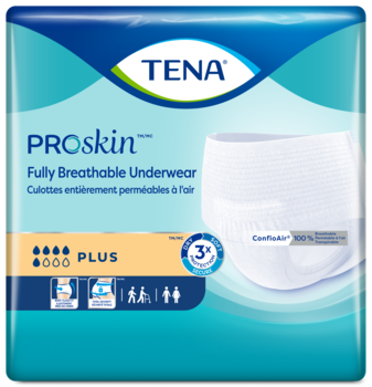TENA ProSkin d’absorption Plus | Culotte d’incontinence entièrement respirante