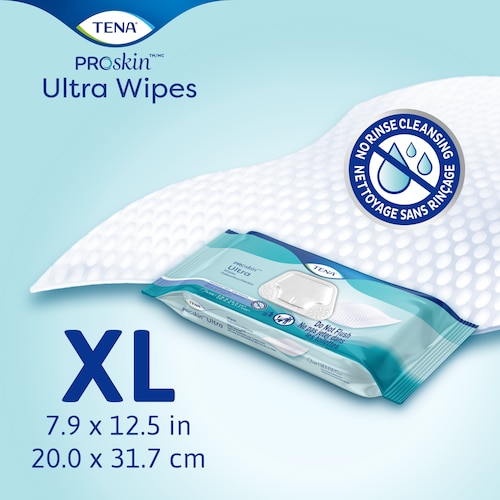 TENA ProSkin Ultra Wipes - adult-sized wet wipes