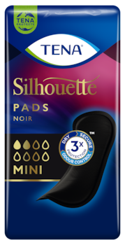 TENA Silhouette Noir Mini  | Black incontinence pads