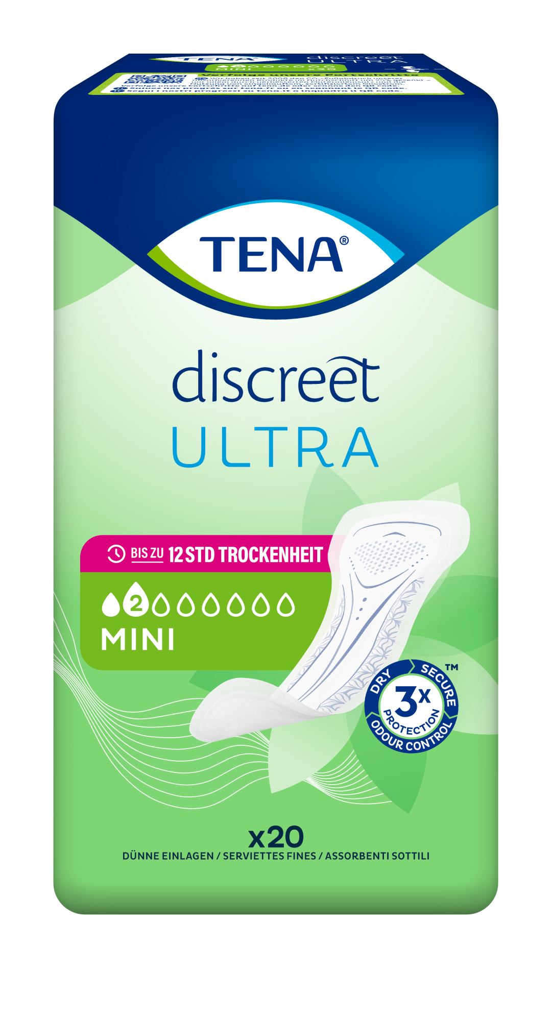 TENA Discreet Ultra Einlage Mini | Inkontinenz Einlage