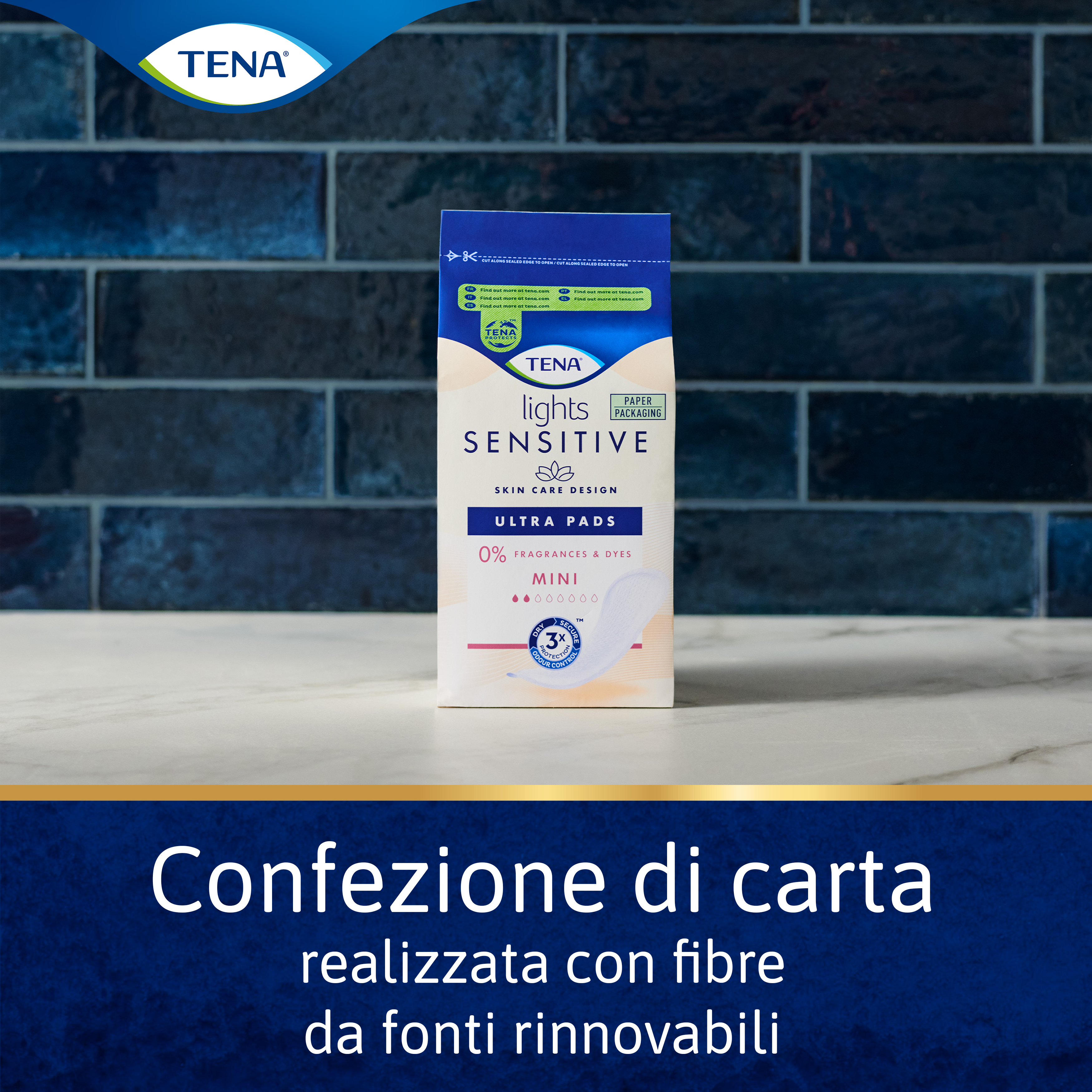 Imballaggi cartacei realizzati con fibre rinnovabili