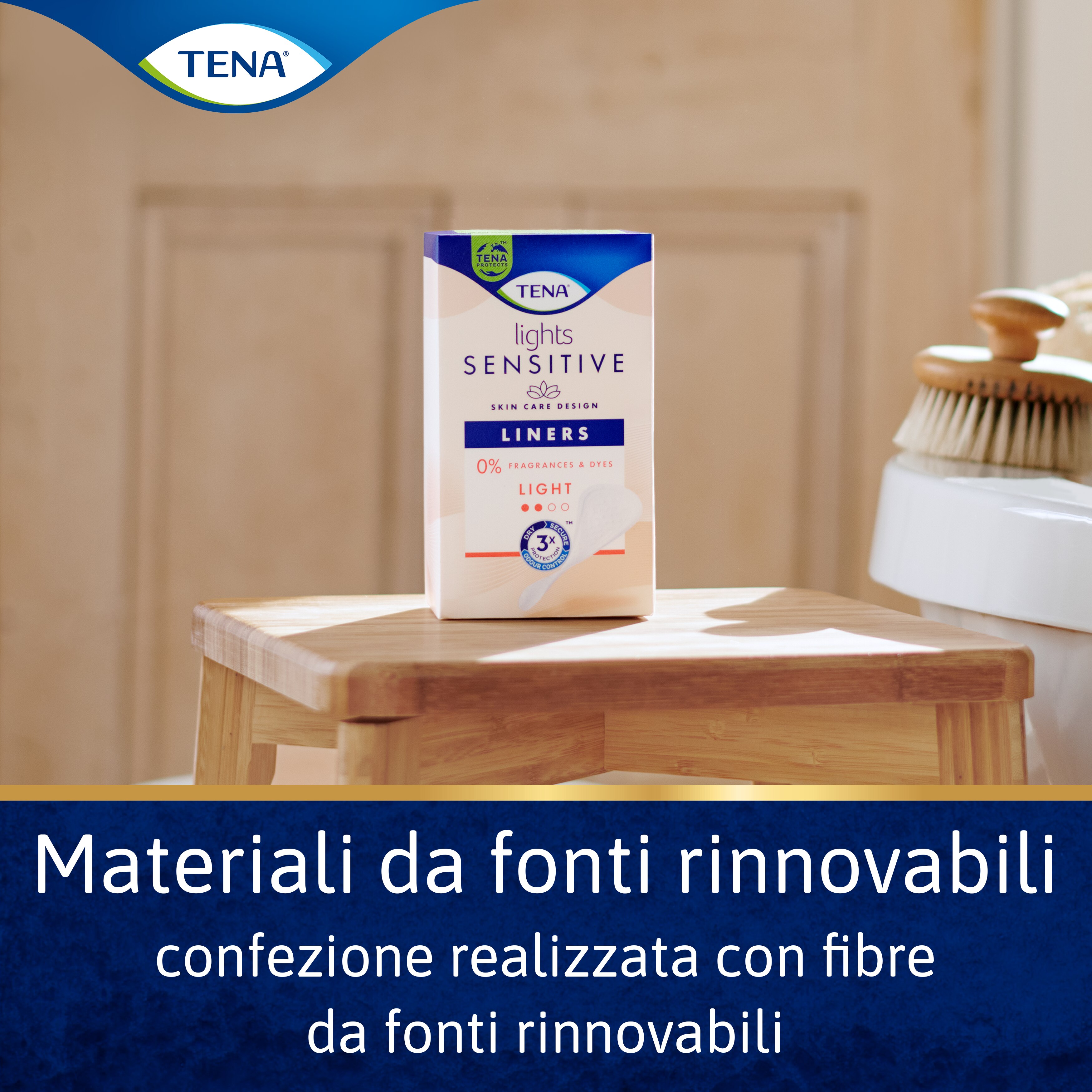 Confezione realizzata con fibre rinnovabili
