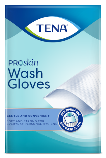 TENA ProSkin Wash Gloves | 50 stuks