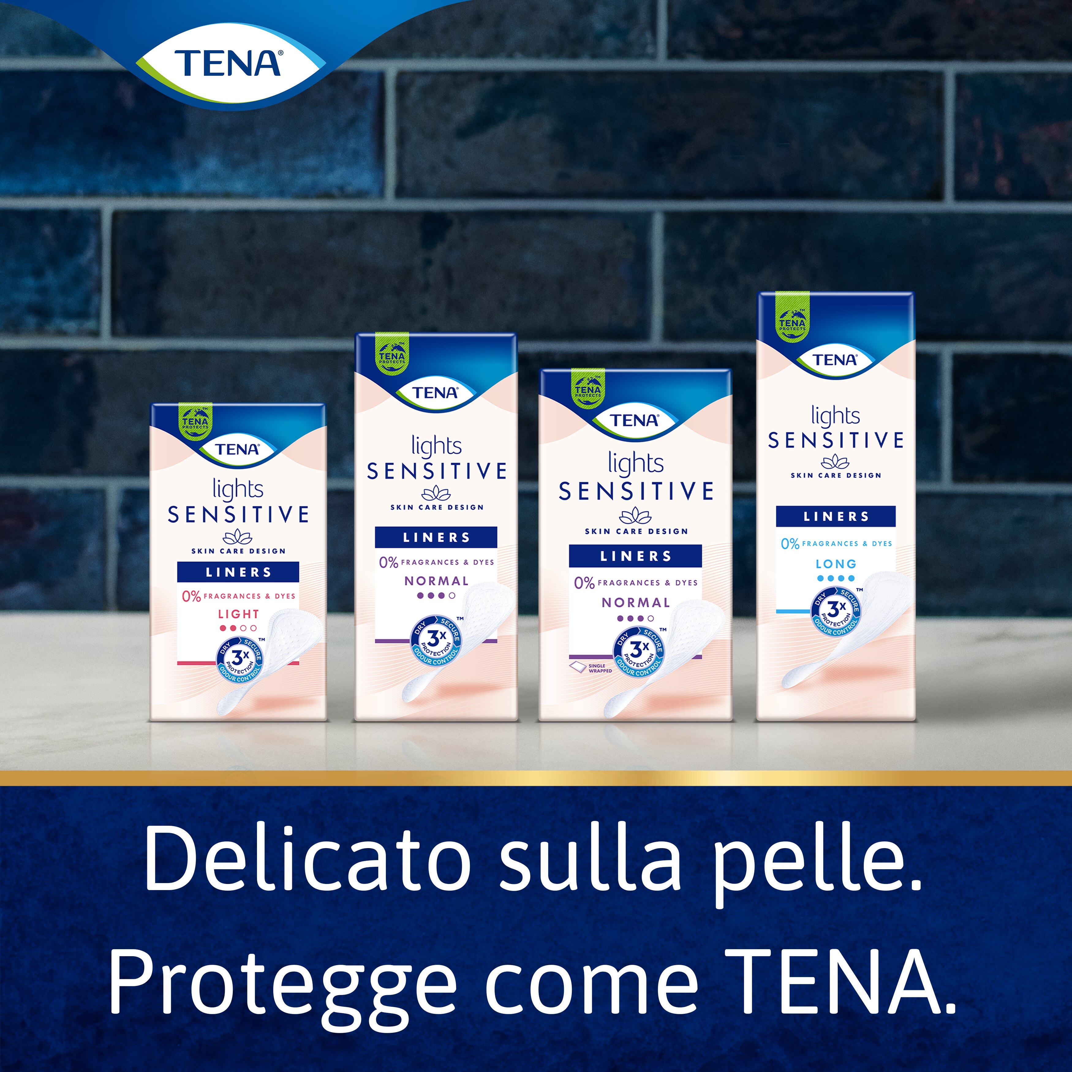 Delicati sulla pelle, con la protezione TENA di sempre.