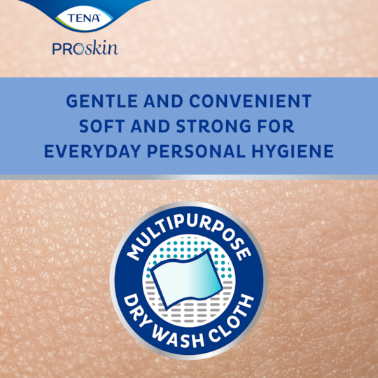 Gant TENA Wash Gloves ProSkin doux, pratique et résistant pour une hygiène intime au quotidien
