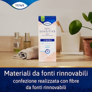 Materiali rinnovabili: questa confezione è realizzata con fibre rinnovabili