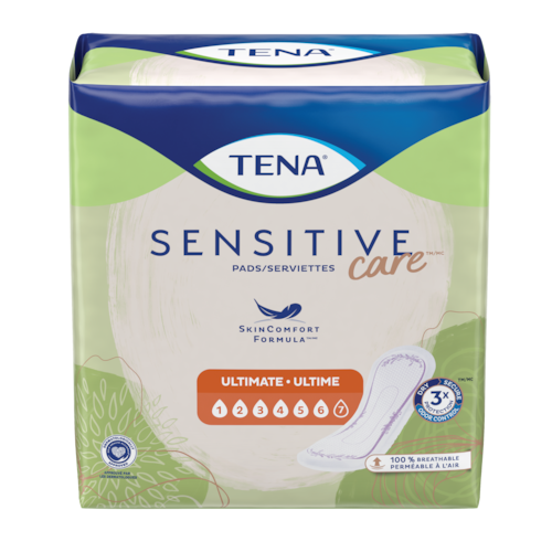 TENA Sensitive Care<sup>MC</sup> à absorption ultime | Serviettes d’incontinence
